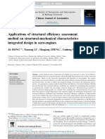 Applications of Structural e Ciency Assessment Method On Structural-Mechanical Characteristics Integrated Design in Aero-Engines