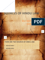 Sources of Hindu Law: By:-Divyansha Goyal