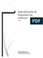 (2019) Especificación de Requisitos de Software Petic PDF