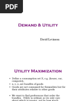 Demand & Utility: David Levinson