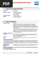 Material Safety Data Sheet: Product and Company Identification 1