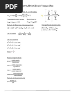 Formulário Cálculo Topográfico