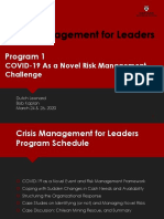 HBS Crisis Management For Leaders - Program1 - COVID19 - Novel - Event - Mar2020