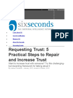 Repair & Increase Trust