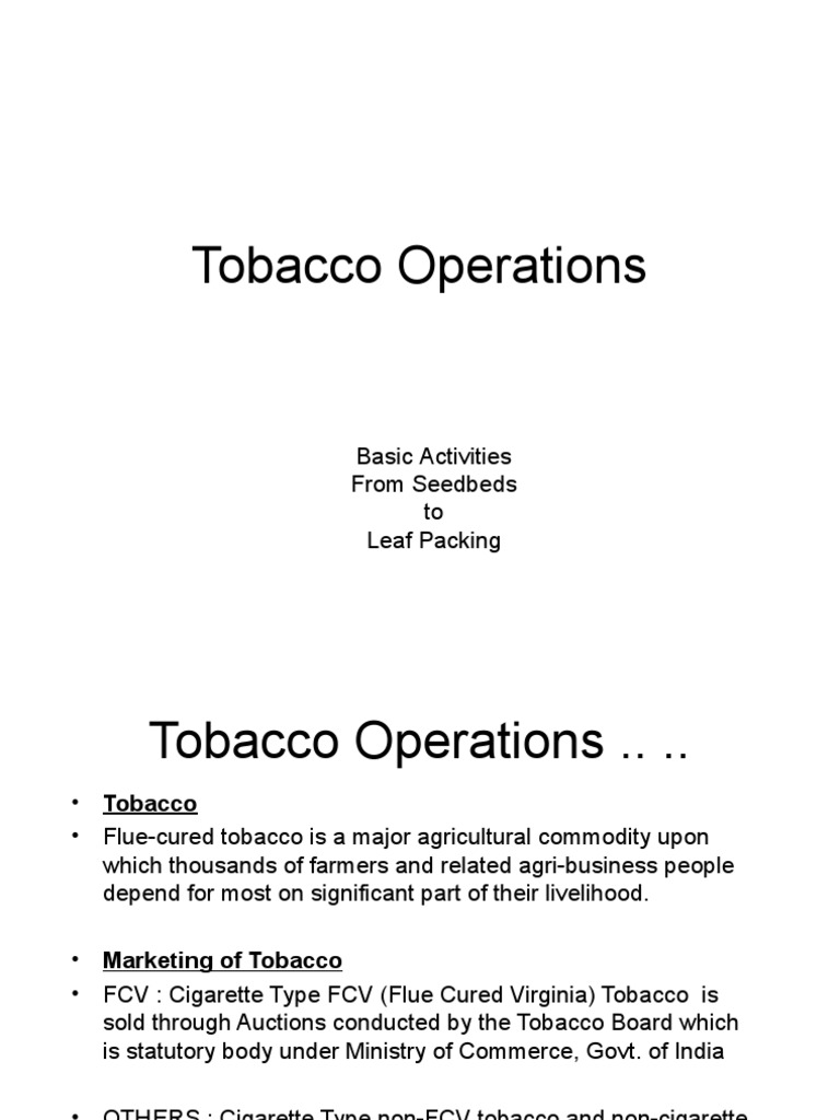 tobacco processing steps pdf Isolation and utilization of tobacco-based cellulose nanofiber (TCNF) for high performance reconstructed sheet (RTS) Optimized steam explosion treatment of