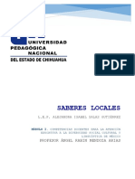 5 Saberes Locales Hexagráma, Cuadro Comparativo y Resumen