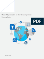 Microsoft Dynamics 365 For Operations On-Premises Licensing Guide