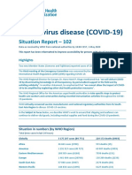 Coronavirus Disease (COVID-19) : Situation Report - 102