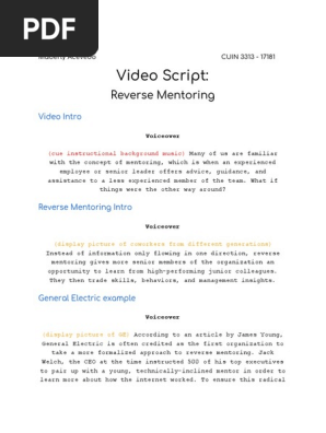 video script 