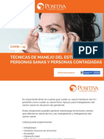 Técnicas de Manejo Del Estrés para Personas Sanas y para Personas Contagiadas PDF