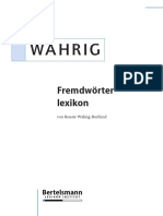 WAHRIG Fremdwörterlexikon (Rahmenteil)