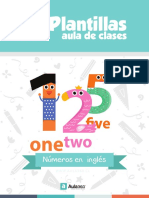 PLANTILLA-sala de Clases Números Inglés PDF