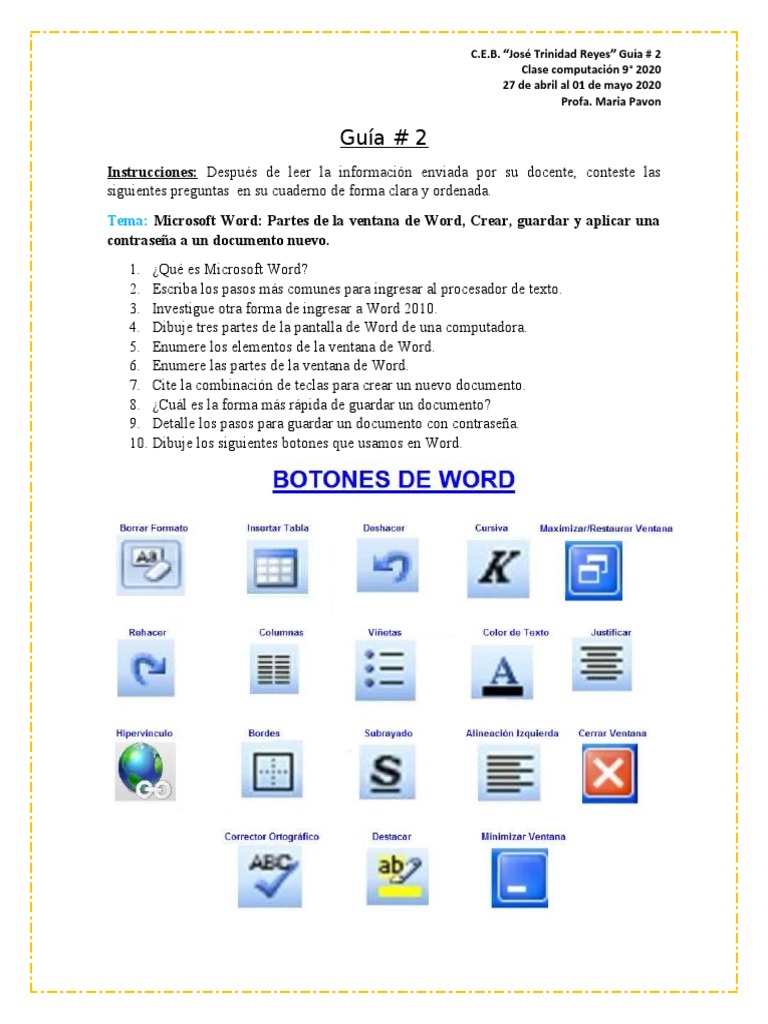 Guia 2 De Informatica Noveno Grado Pdf
