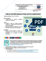 Guia N°1 Estadistica 10° Tablas de Frecuencia para Datos Agrupados PDF