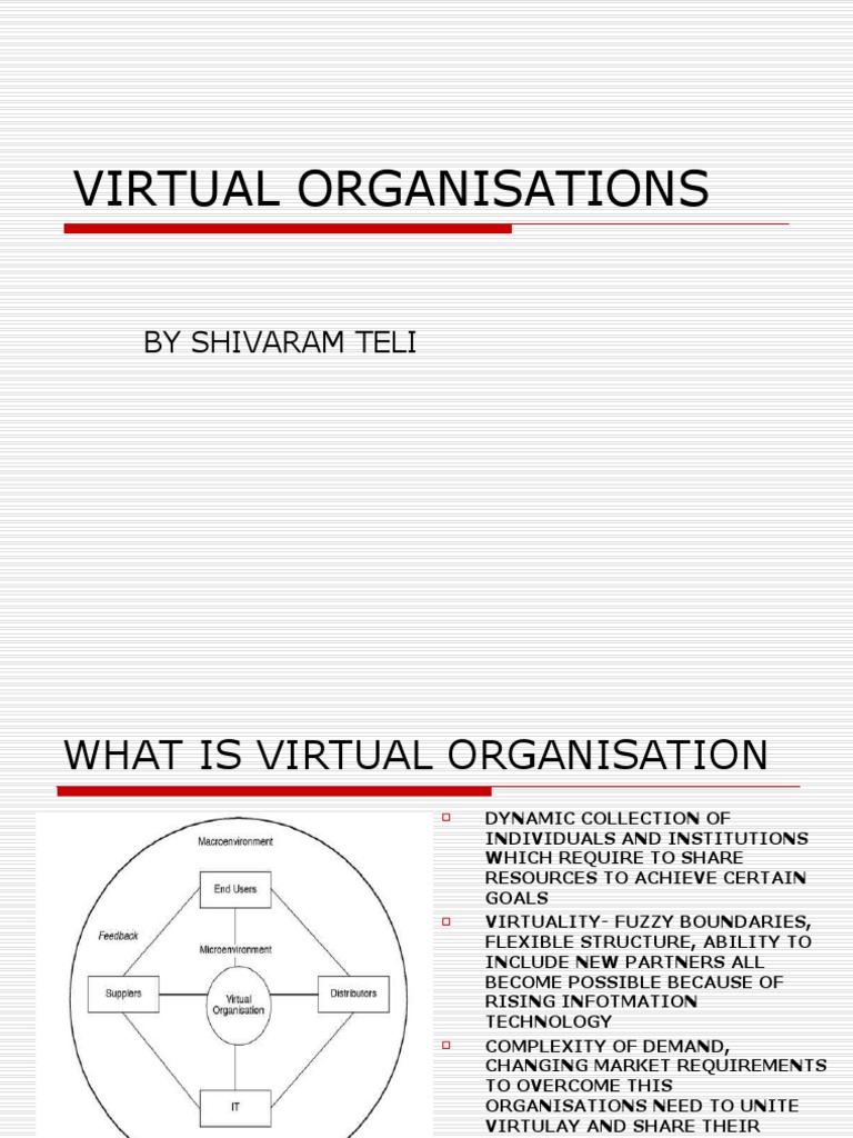 Virtual Organisations: by Shivaram Teli | PDF | Collaboration | Business