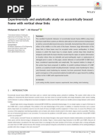 Experimentally and Analytically Study On Eccentrically Braced Frame With Vertical Shear Links