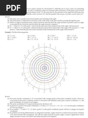 Polar System Coordinate System Line Geometry