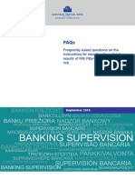 FAQs On The Instructions For Reporting The Validation Results of Internal Models - Credit Risk - September 2019