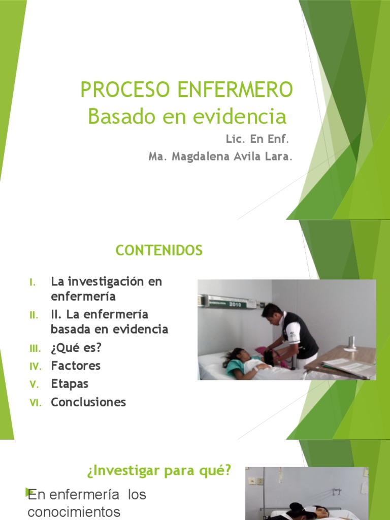 Enfermería Basada en Evidencia EBE | PDF | Enfermería | Cuidado de la salud