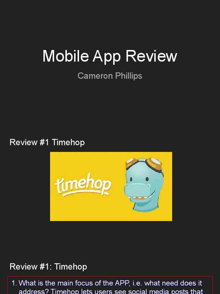 Mobile App Review | PDF | Mobile App | Target Audience
