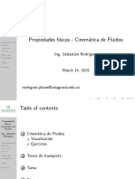 Propiedades F Isicas - Cinem Atica de Fluidos: Ing. Sebastian Rodriguez