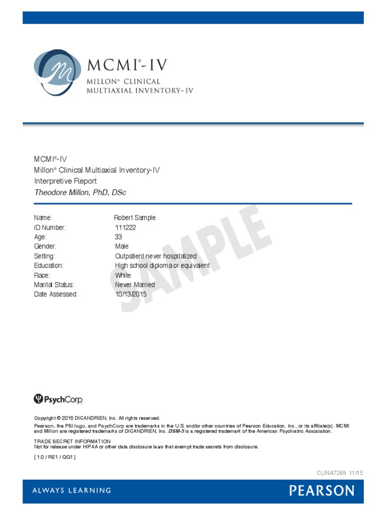 Mcmi Interpretation Worksheet – Mcmi Iv Interpretation Handout Pdf – JBCPEG