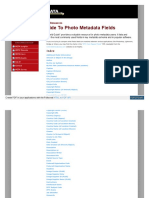 Guide To Photo Metadata Fields: META Resources