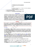 Cours - Chimie Application de Loi D'action de Masse - Bac Technique (2013-2014) MR Bouazizi Jilani