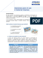 Orientaciones para El Uso de Material Impreso - 2 PDF
