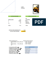 Costo de Maquinaria Cargador Frontal