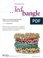 Ruffledbangle: Stitch A Two-Toned Bangle Bracelet With Texture and Personality