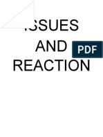 Issues AND Reaction