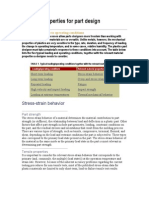 Material Properties for Part Design