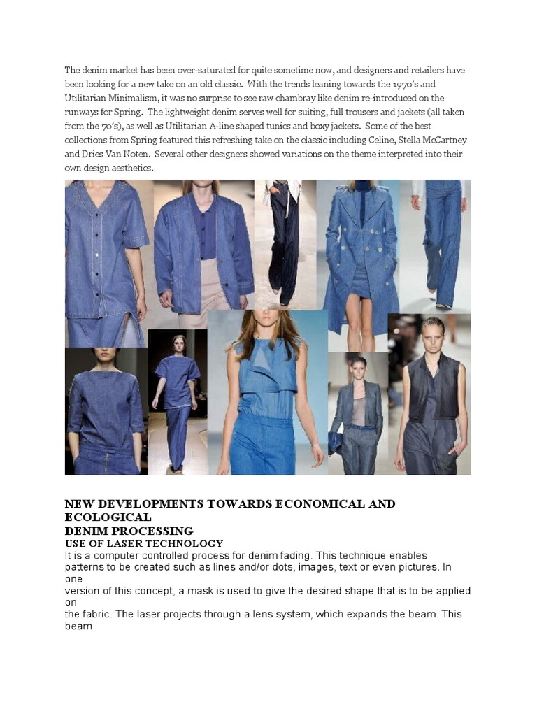 Innovative Eco-Friendly Denim Processing | PDF | Water | Textiles