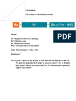 CAPM Formula and CalculationQuestions