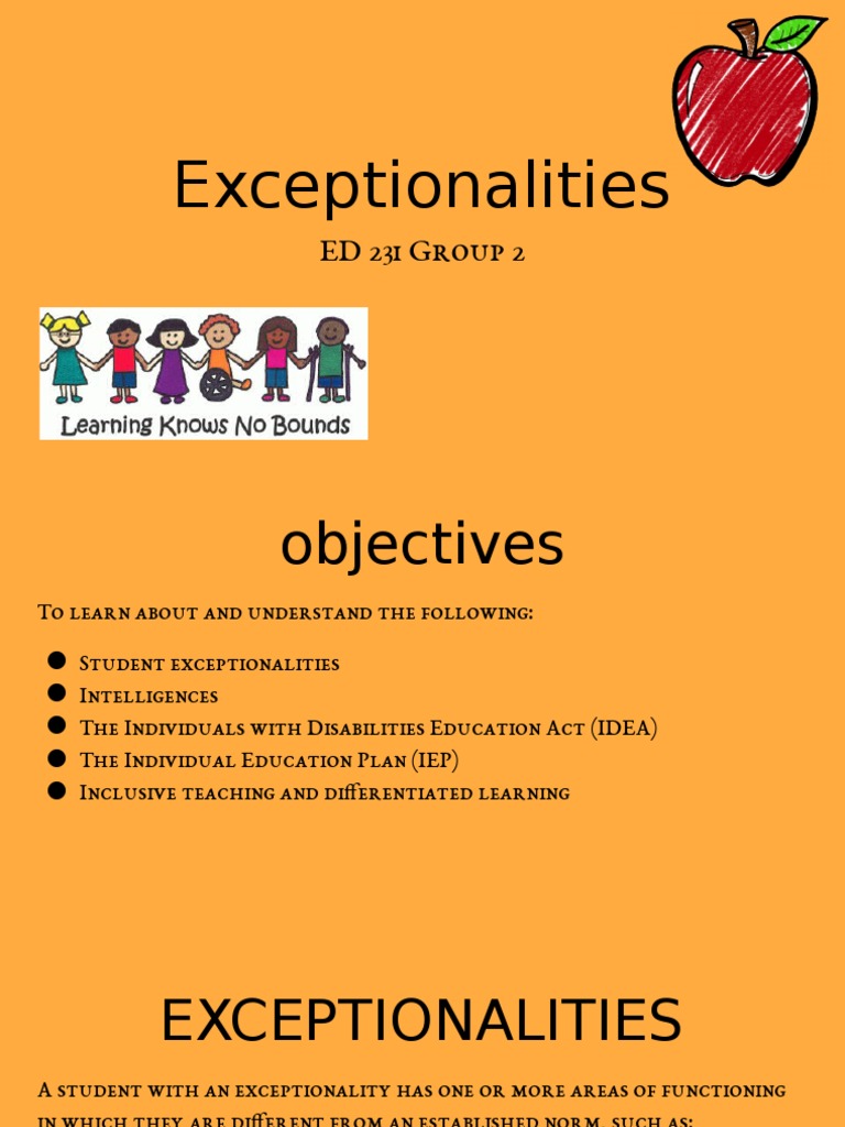 Understanding Student Exceptionalities | PDF | Individualized Education ...