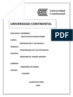 Taller N°01 Perforacion y Voladura Ii PDF