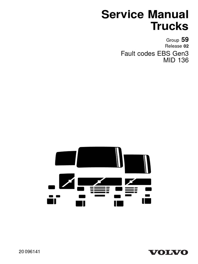 59 Fault Codes EBS Gen3 MID 136 20096141 2.3Mb 20070129 PDF Anti Lock Braking System