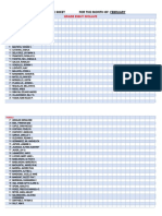 Attendance Form Grade 8- Molave