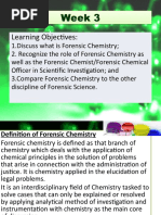 Week 3powerpoint SLP Forensic Chemistry