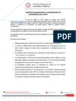 Guía para La Solicitud de Generación o Actualización de Contraseña Ante El SAT