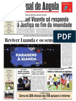 Jornal de Angola destaca processo de corrupção de Manuel Vicente e medidas contra coronavírus