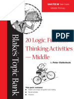 20 Logic, Fun and Thinking Activities - Middle: Unit F22