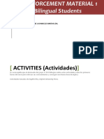 ACTIVITIES (Actividades) : English Teacher