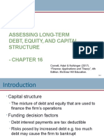 Unit 11: Assessing Long-Term Debt, Equity, and Capital Structure - Chapter 16