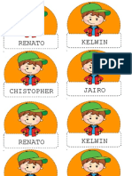 Gafetes Editable - Kids Silly 1.0