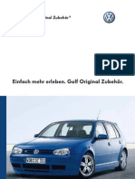 VW Golf Mk4 Acessories Catalog - German Version