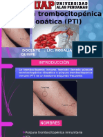 Púrpura Trombocitopénica Idiopática (PTI)