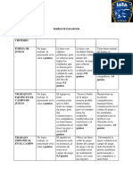 Rubrica de Evaluacion