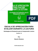 EscalaApreciación DuranteLectura FichaTécnica Ver1.0 Imprimibles Educar21 PDF